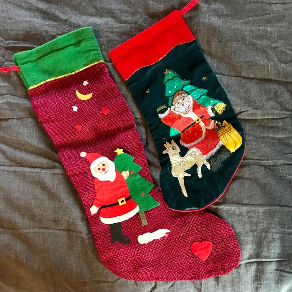 Vintage Christmas stockings